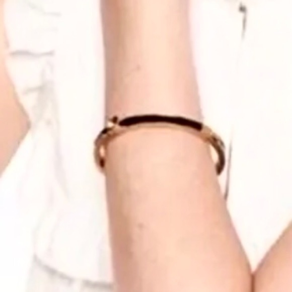 ⭐️Kate Spade⭐️Forever Gems Gold Black Hinged Bracelet Women's Bangle Jewelry - Picture 13 of 13